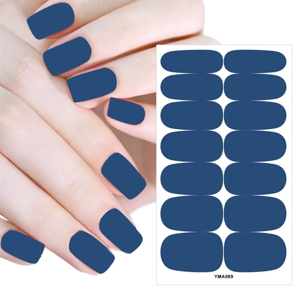 Nail Stickers for Women - Pure Style Sets for Girls - Polish Nail Wraps for Valentine's Day Full Color Design