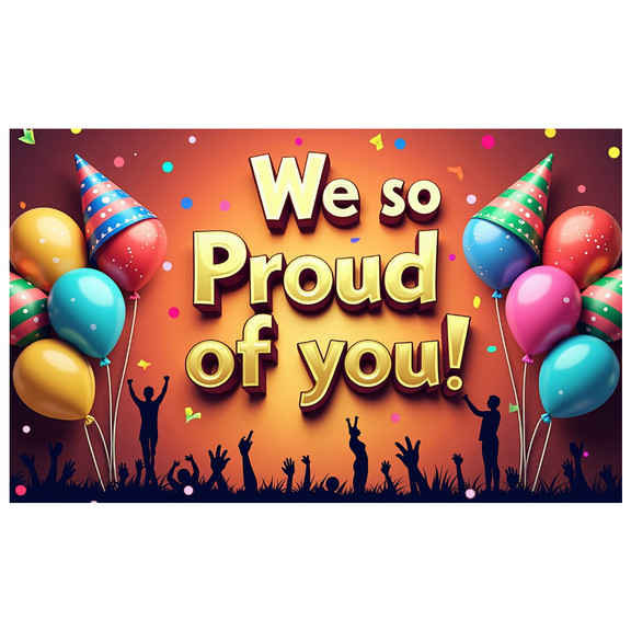 LUUFILx Congratulations Celebration Backdrop Background Banner Balloons Party Supplies Decorations Inspirational Event Photography Props Graduation Achievement