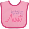 thumbnail image 3 of Inktastic Cute Aunt Boys or Girls Baby Bib, 3 of 4