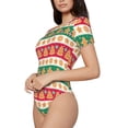 thumbnail image 2 of Lsque Cute Cookies Women's Crew Neck Short Sleeve Bodysuit Basic T Shirts Tops Onesie Adult Cute Pajama-Medium, 2 of 8