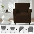 thumbnail image 4 of Danhjin Wingback Chair Covers Waterproof Milk Silk Stretch Armchair Slipcovers Sofa Cover Protector Machines Washable for Living Room Furniture, 4 of 9