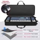 thumbnail image 3 of Funda para teclado BOSSTIN de 61 teclas con ruedas y correas de mochila, 3 of 6