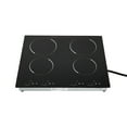 thumbnail image 2 of 3000W 110V 4 Burners Cooktop Portable Electric Built-in Cooktop Sensor Touch Control Countertop Electric Hot Plate with Kid Safety Lock and 2H Timer, 9 Heating Level, no plug, 2 of 10