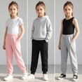 thumbnail image 6 of Girls Sweatpants Toddler 5 Pack Jogger Pants with Pockets Soft Comfy Kids Clothes 2T-14, 6 of 6