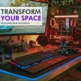 thumbnail image 4 of Tilted Nation RGB Gaming Mouse Pad Large - Extended Mousepad Desk Mat with 8 Adjustable Light Modes - Computer, 4 of 5