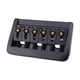 thumbnail image 3 of Puente Eléctrico para Guitarra 6 Cuerdas Ajustable Saddles Fijos de Latón Espaciado 10.5mm Aleación de Zinc Repuesto Adecuado para Músicos Modificació Negro, 3 of 9