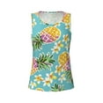 thumbnail image 6 of Sigee Cute Pineapples for Women's Workout Tank Top,Running Tank Tops,Sleeveless Gym Clothes, 6 of 8