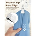 thumbnail image 6 of Cozymood Metal Pants Hangers 2 Pack, Pants Hanger Space Saving with 10 Non-Slip Clips, Clothes Hangers for Shorts, Skirt, Bottoms, Jeans, White, 6 of 9