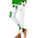 thumbnail image 1 of Gibobby Leggings Vinipiel Mujer Leggings para mujer Leggings entrenamiento St Pa Day Print Color Block Pants Leggings elásticos（Blanco， XL), 1 of 5