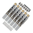 thumbnail image 2 of Puente de fijo de Metal con tuerca y llave para accesorios de piezas de repuesto de instrumentos de guitarra eléctrica sin cabeza , Plata Argén Sunnimix cordal del puente, 2 of 8