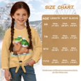thumbnail image 6 of DISNIMO Capybara Print Girls Lace-up Top Long Sleeve Pullover Tops Soft Crew Neck Blouse Shirts Fall Winter Clothes for Teens, 6 of 8