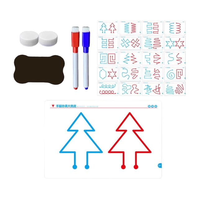 lionlar Left Right Brain Development Toy Training Cards for Boys Girls Children Kids Improve