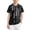 #A05-Black, variant on Abcomgle Kids Uniform Shirts for Boys Short Sleeve Pique Polo Shirts Button Closure Striped School Uniform Shirts Comfortable Collared Golf Shirts for Kid