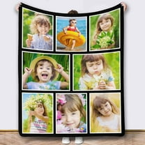 Picture Blankets Customized, 10 Photos Customized Blanket, Custom Picture Blankets, Gifts for Sister Dad Mom Daughter Son