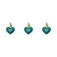 thumbnail image 3 of Langgg Keyring Keyholder DIY Small Decorative Purse Pendent Multipurpose Sweet Gift Workmanship Bag Decor Heart Keychain Green 3Set, 3 of 6