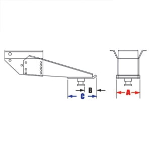 Steering Kingpin - Pullrite 331758 Quick Connect Capture Plate for Most Trailair Airbag/Shock King Pin Box Models