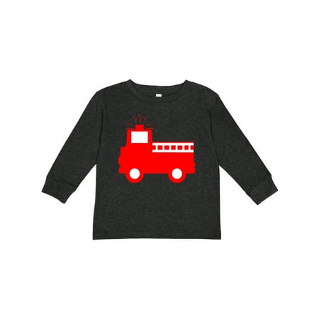

Inktastic Cute Red Firetruck Gift Toddler Boy or Toddler Girl Long Sleeve T-Shirt