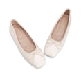 thumbnail image 6 of Willtoo Women's Bow Ballet Flats for Dressy, Comfortable Low Heel Closed Square Toe Slip On Shoes for Party Wedding Vacation, 6 of 6