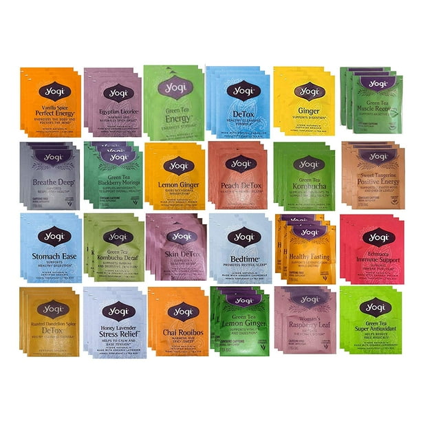 YOGI TEA SAMPLER 24 FLAVORS (72 TEA BAGS)