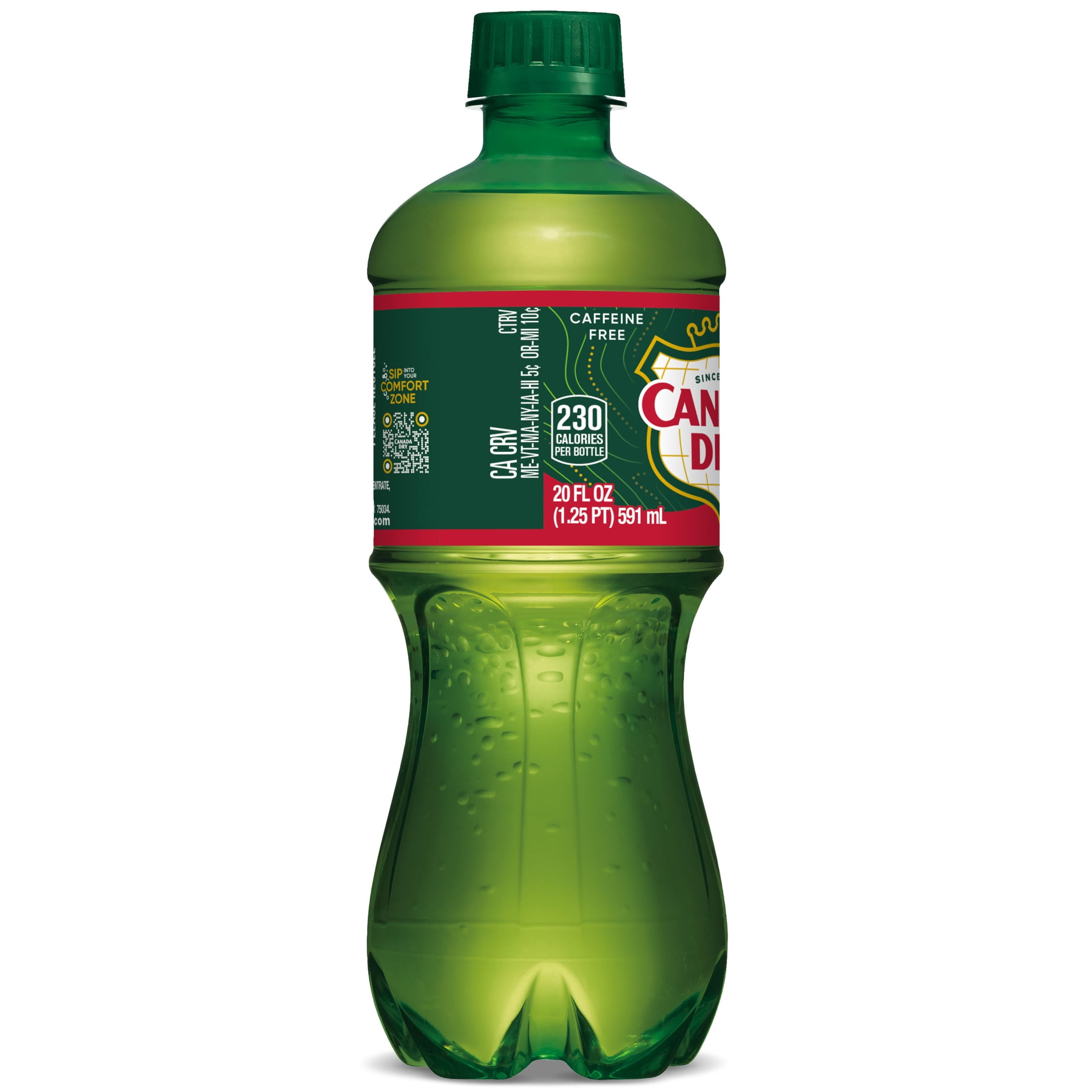 Canada Dry Fruit Splash Cherry Ginger Ale Soda, 20 fl oz - Walmart.com
