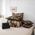 thumbnail image 5 of Feelyou Wildlife Bear Print Twin Bedding Sets 7-Piece, Jungle Moose Deer Animal Bedding Comforter Set, Rustic Lake House Reversible Sheet Sets, Ultra Soft Bedroom Decor, 5 of 7