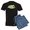 With Blue Strpe Pant, variant on - This Is Not A Drill Men's Dark Pajamas - Men's Dark Loose Fit Cotton Pajama Set