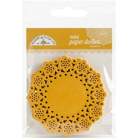 UPC: 0842715045996 | Doodlebug Mini Doilies 3 75/Pkg-Tangerine