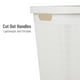thumbnail image 4 of Cesta para ropa Mind Reader, 60 L, delgada, con tapa de plástico, color blanco, 4 of 7