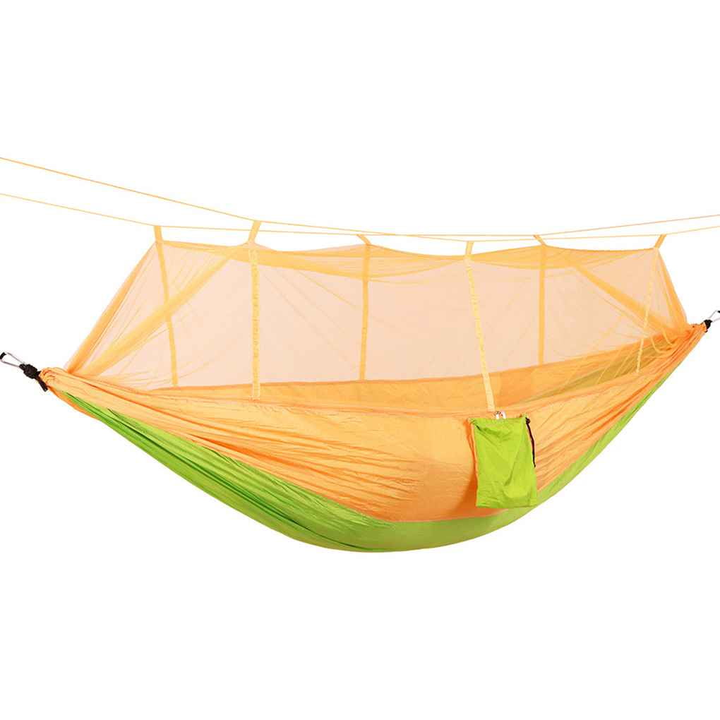 Parachute Fabric Mosquito Net Sleeping Hammock 2 Person Anti-mosquito ...