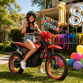 thumbnail image 5 of EVOKUN Q1 Electric Dirt Bike, 4000W Motor, 43.7 MPH with 48V 30Ah Removable Battery, 55-Mile Range, Full Suspension, Hydraulic Brakes, Mountain Off-Road Motorcycle for Teens Adults, 5 of 13