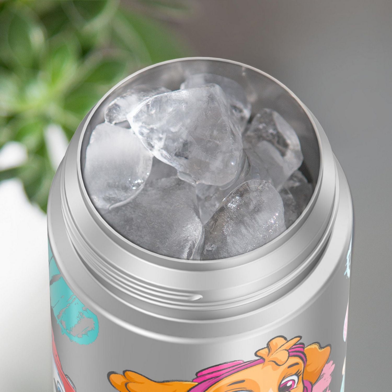 Bouteille de paille isolée sous vide Thermos Funtainer de 12 OZ, PAW Patrol Skye