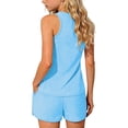 thumbnail image 3 of Hellosay Swimsuit with Shorts for Girls 2 Piece Tankini Ruched Swimwear with Pockets Vacation Bathing Suit Size 5-15, 3 of 7
