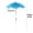 Blue, variant on Plant Umbrellas for Outdoor,25.5" Dia Sunshade Area With 43" Height Garden Umbrella Shade for Potted Plant,Metal Ground Insertion Sunshade Garden Umbrella For Planters Potted Plants Shade For Summer