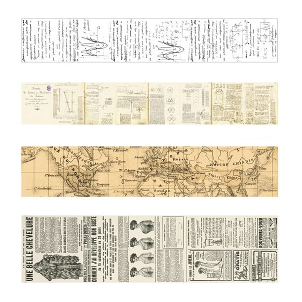 Yesbay Vintage Washi Tape Decorative Paper Masking Tape Diy Adhesive Scrapbook Sticker Washi Tape English Walmart Com Walmart Com