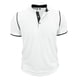 thumbnail image 3 of Ceisia Men's Slim Fit Stretch Stand-Up Collar Short Sleeve Shirt - Solid Color with Contrast Trim White XXXL Gifts, 3 of 7