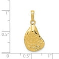 thumbnail image 3 of Real 14kt Yellow Gold Oyster Shell Pendant; for Adults and Teens; for Women and Men, 3 of 3