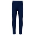 thumbnail image 2 of iiniim Girls Active Leggings Athletic Pants Workout Running Yoga Sports Dancewear Footless Tights Age 3-14 Navy Blue 13-14, 2 of 7