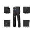 thumbnail image 5 of Little Donkey Andy Men's Stretch Convertible Pants Zip-Off Lightweight Quick-Dry Hiking Fishing Travel Pants (Shorts Black L), 5 of 6