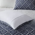 thumbnail image 5 of Intelligent Design Twin/Twin XL Comforter Set 3-Piece Ombre Diamond Jacquard Print Navy Bedding Set, 5 of 5