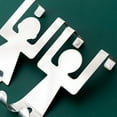 thumbnail image 5 of Momihoom Door Hook Rack Hanger, Cartoon Man Shaped Metal Steel Steel Over Cabinet Door Hook Kitchen Towel Hanger Organizer, 5 of 9