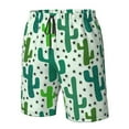 thumbnail image 4 of Logiee Cactus 1 Print Mens Swim Trunks Quick Dry Board Shorts,Breathable Hawaii Beach Shorts Swimwear Bathing Suits-Small, 4 of 6