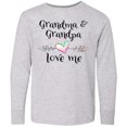 thumbnail image 3 of Inktastic Grandma and Grandpa Love Me- Heart Grandchild Long Sleeve Youth T-Shirt, 3 of 5