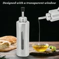 thumbnail image 3 of Oil Bottle Dispenser, Stainless Steel Cooking Oil Container Non Slip Oil Bottle With Transparent Design Easy Distribution Oil Vinegar Cruet Olive Oil Bottle For Kitchen, 3 of 8