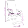 thumbnail image 5 of vidaXL Folding Patio Reclining Chairs with Cushions Armchair Outdoor Bamboo, 5 of 54