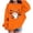 Orange, variant on HAOTAGS Girls Halloween Sweatshirts Size 10, Crewneck Printed Long Sleeve Pullover Sweatshirts White
