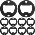 thumbnail image 1 of Wall Bottle Opener 10Pack Black Color Iron for Home and Bar Use, 1 of 9