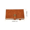 thumbnail image 2 of Unique Bargains A5 PU Leather Notebook Soft Cover 100 Sheet 80 Gsm Thick Lined Paper with Buckle Brown, 2 of 6
