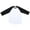 White/Black, variant on Men's Raglan 3/4 Sleeve Baseball T Shirt, White/Black, Medium