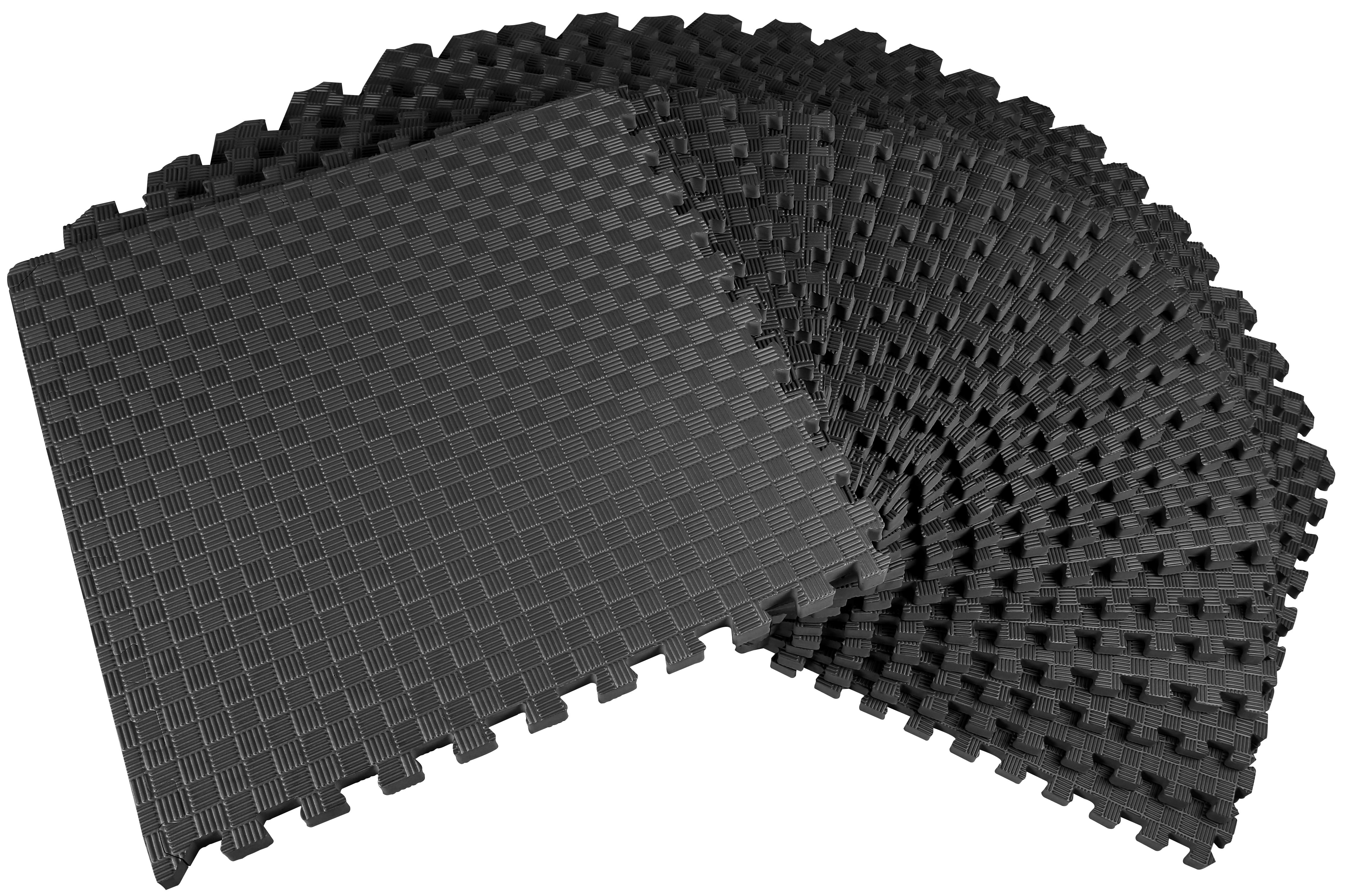 Marcy EVA Foam Interlocking Flooring Mat High Density Non-Slip Tiles for  Fitness Equipment, Workout Cushion and Floor Protection