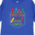 thumbnail image 4 of Inktastic 1st Day of Kindergarten Crayons and Apple Back to School Boys or Girls Long Sleeve Toddler T-Shirt, 4 of 5